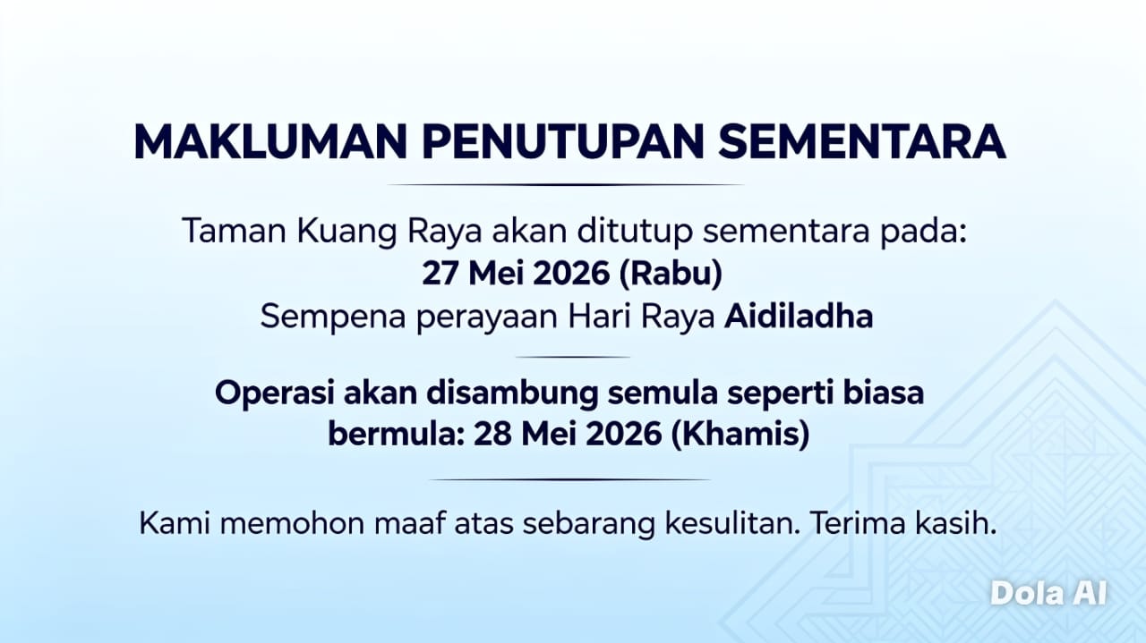 MAKLUMAN PENUTUPAN SEMENTARA